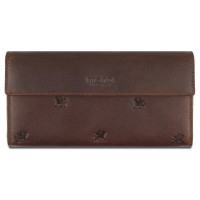 Кошелек Mano "Don Leon", натуральная кожа в коричневом цвете, 19 х 10 см