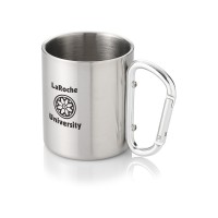 Термокружка с ручкой-карабином "Alps" 200мл, серебристый