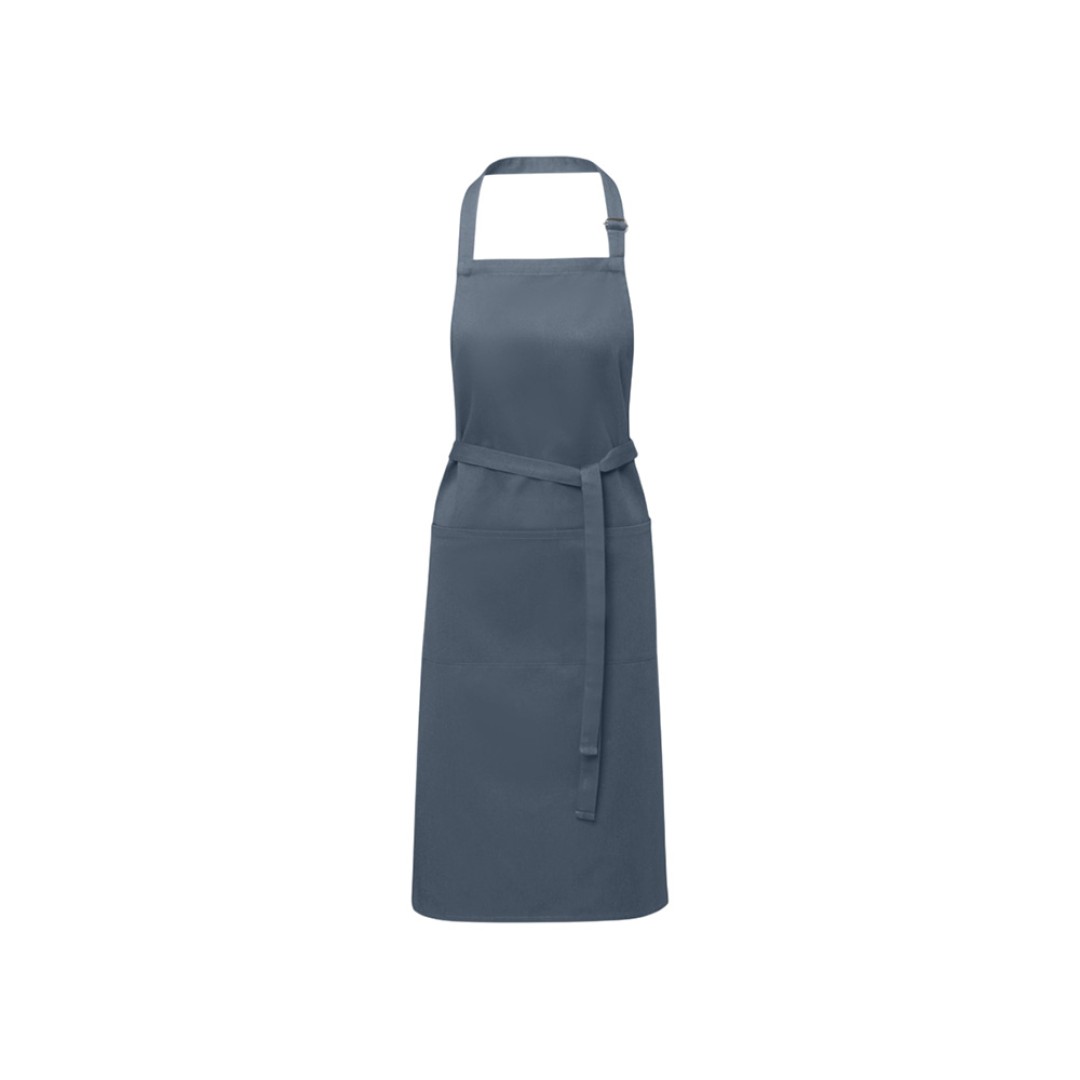 Фартук Andrea плотностью 240 г/м2 с регулируемой завязкой на шее - Hale Blue