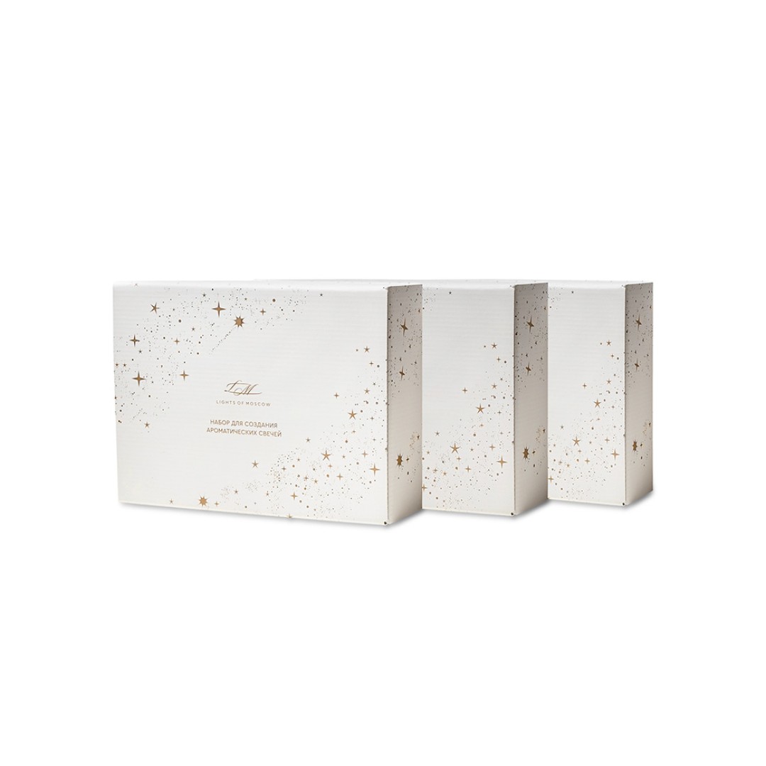 Набор для создания 2-х ароматических свечей: имбирный пряник, рождественская елка