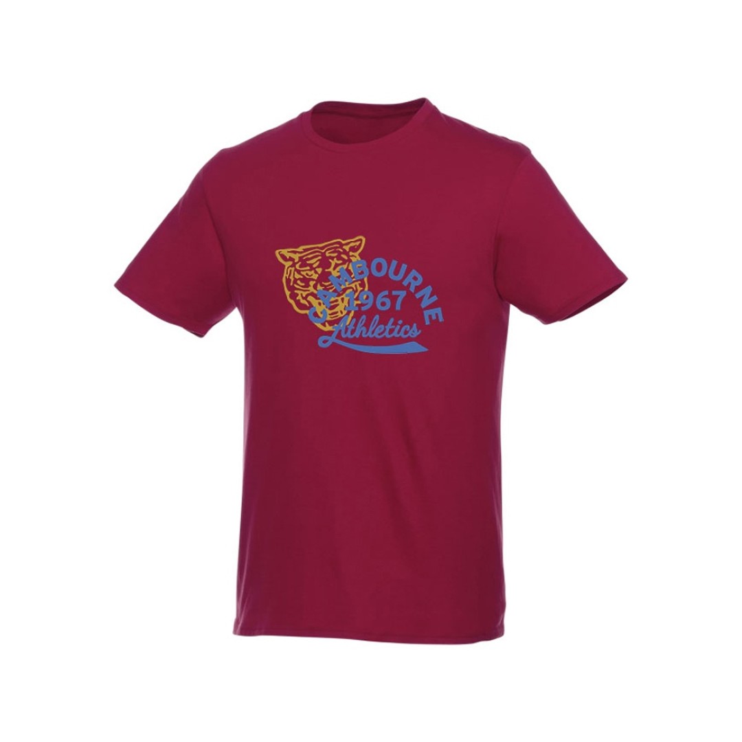 Мужская футболка Heros с коротким рукавом, бургунди