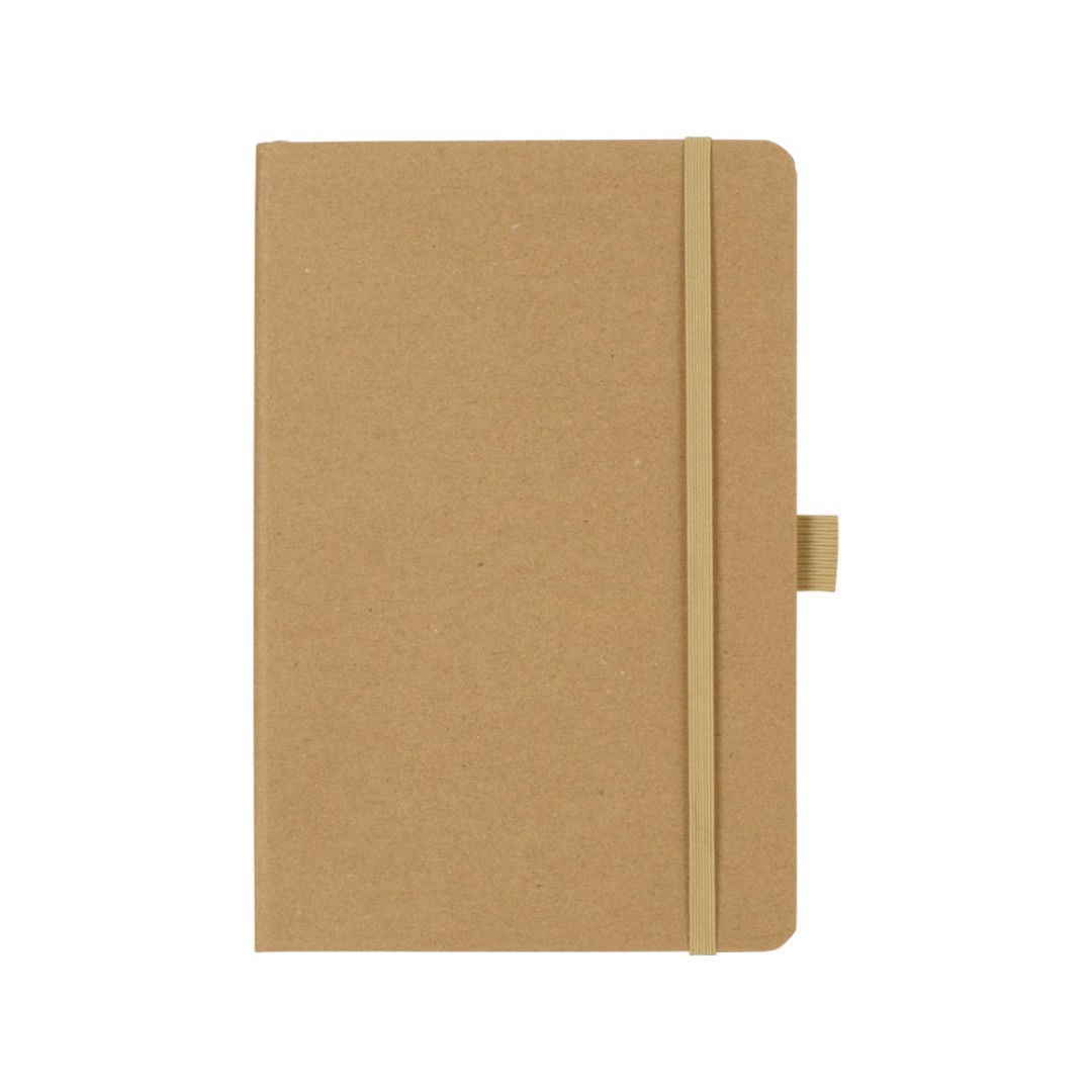 Блокнот "Sevilia Hard", твердая обложка из крафта A5, 80 листов, крафтовый/бежевый