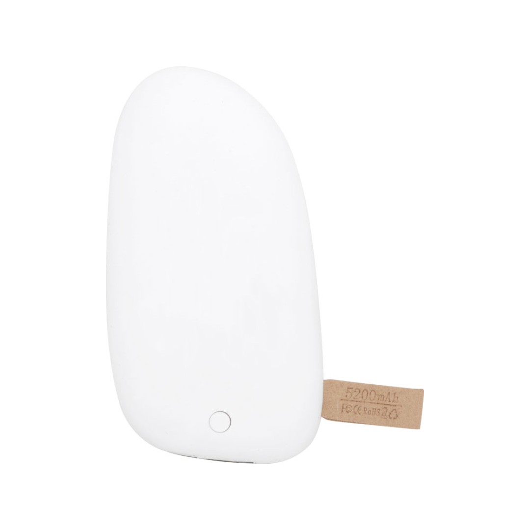 Внешний аккумулятор в форме камня «Stone», 5200 mAh, белый (Р)