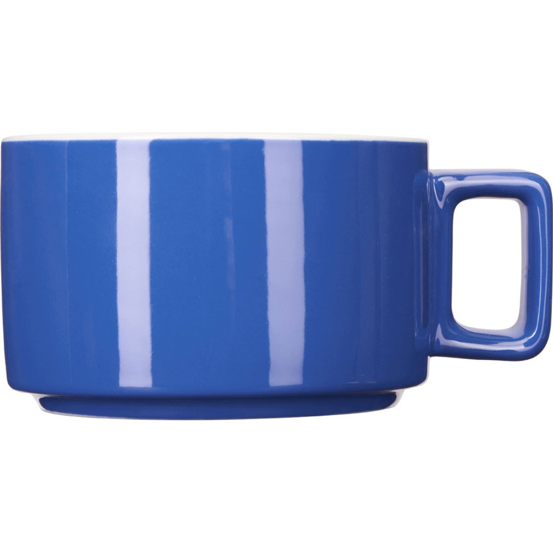 Набор чашка с бамбуковым блюдцем "Sheffield", синий