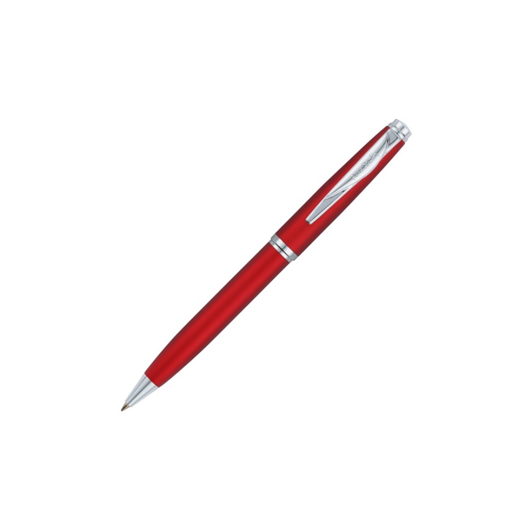 Ручка шариковая Pierre Cardin GAMME Classic с поворотным механизмом, красный матовый/серебро
