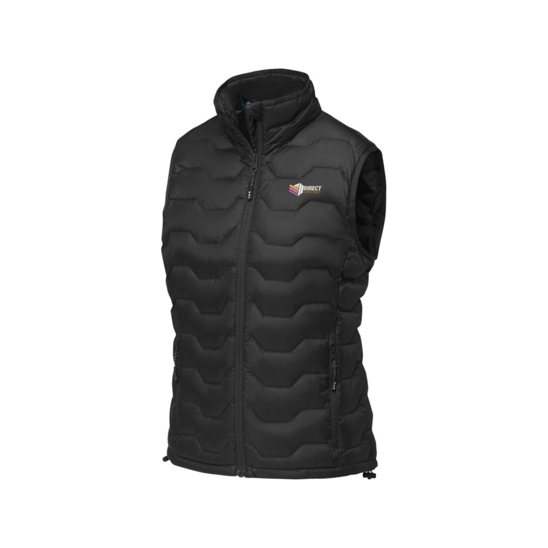 Женская утепленная телогрейка Epidote из материалов, переработанных по стандарту GRS - сплошной черный