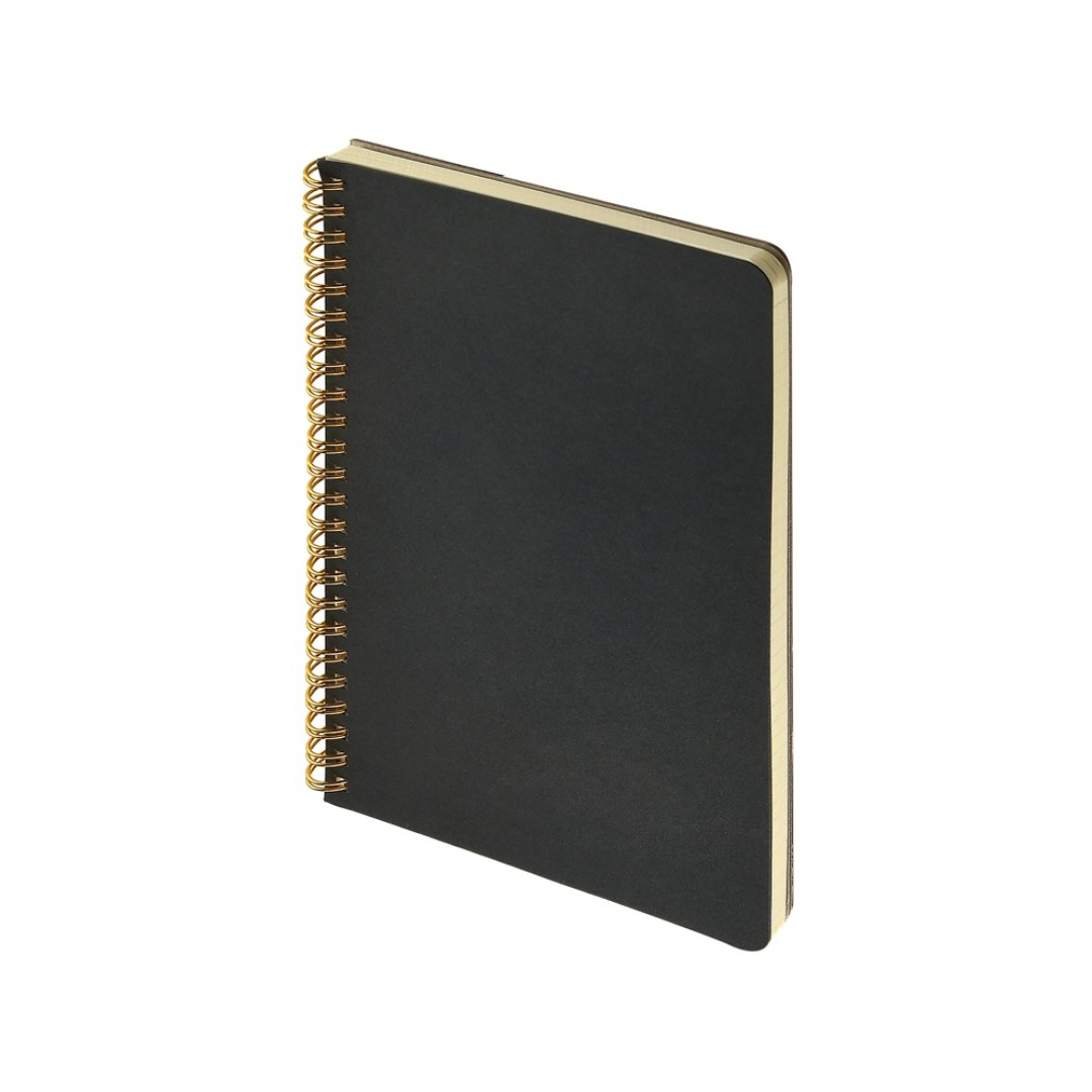 Бизнес тетрадь на гребне А5 "Pragmatic", 60 листов в клетку, черный