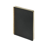 Бизнес тетрадь на гребне А5 "Pragmatic", 60 листов в клетку, черный