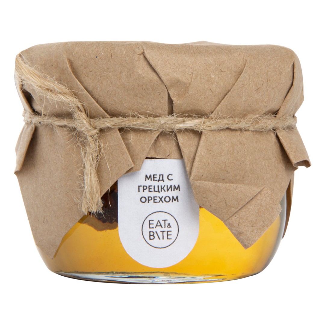 Сувенирный набор "Мед с грецким орехом" 120 гр