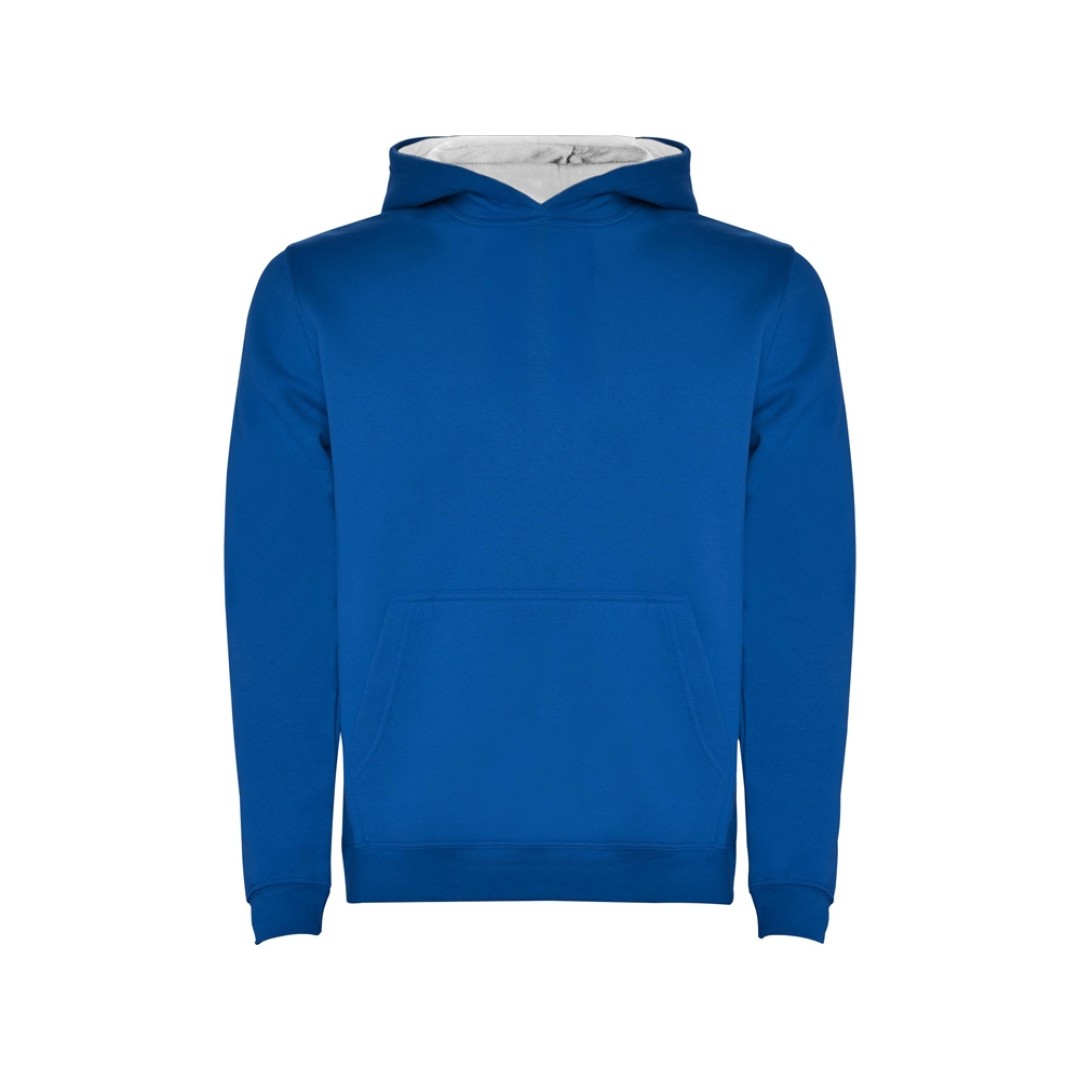 Толстовка с капюшоном "Urban" детская, королевский синий/белый