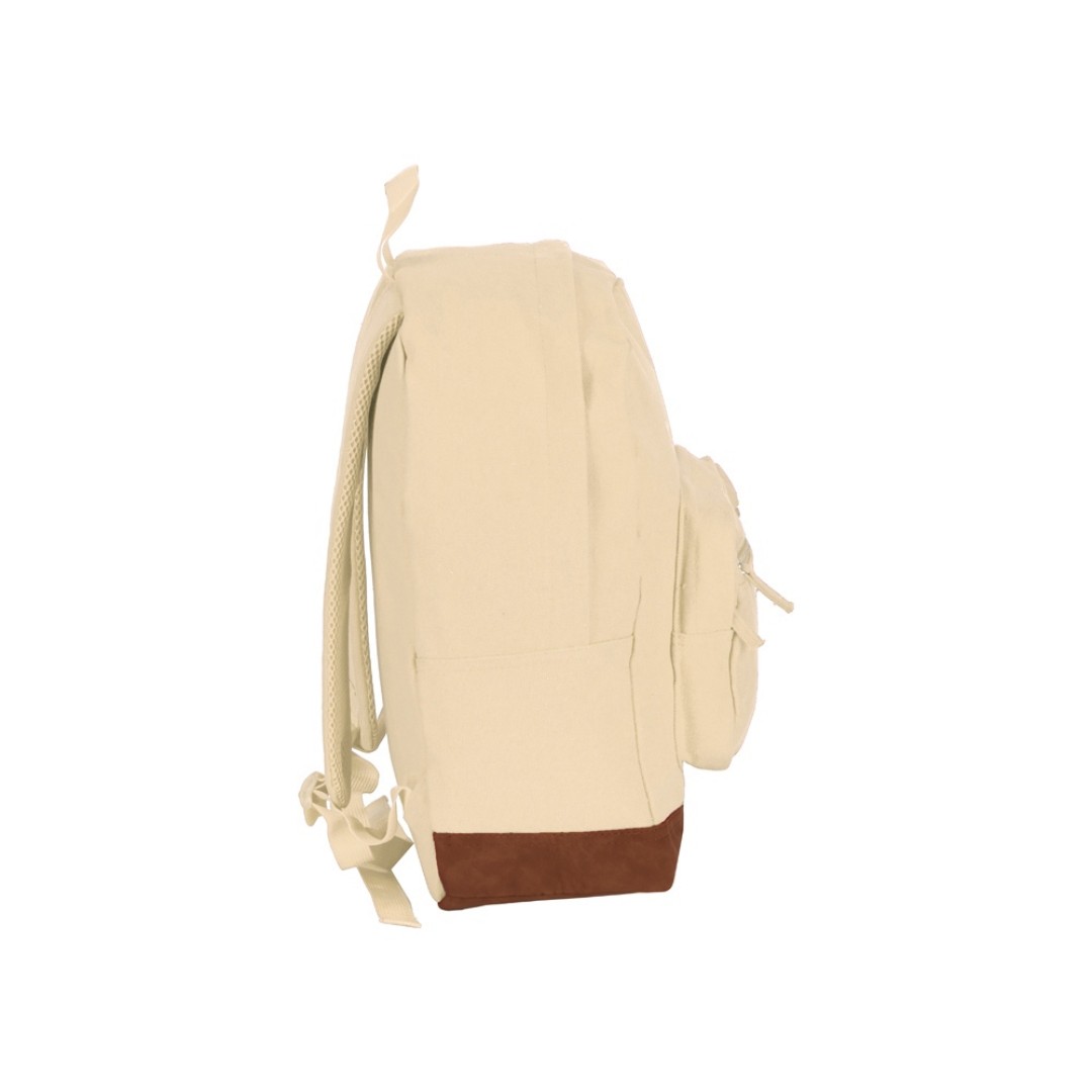 Рюкзак Shammy с эко-замшей для ноутбука 15", молочный