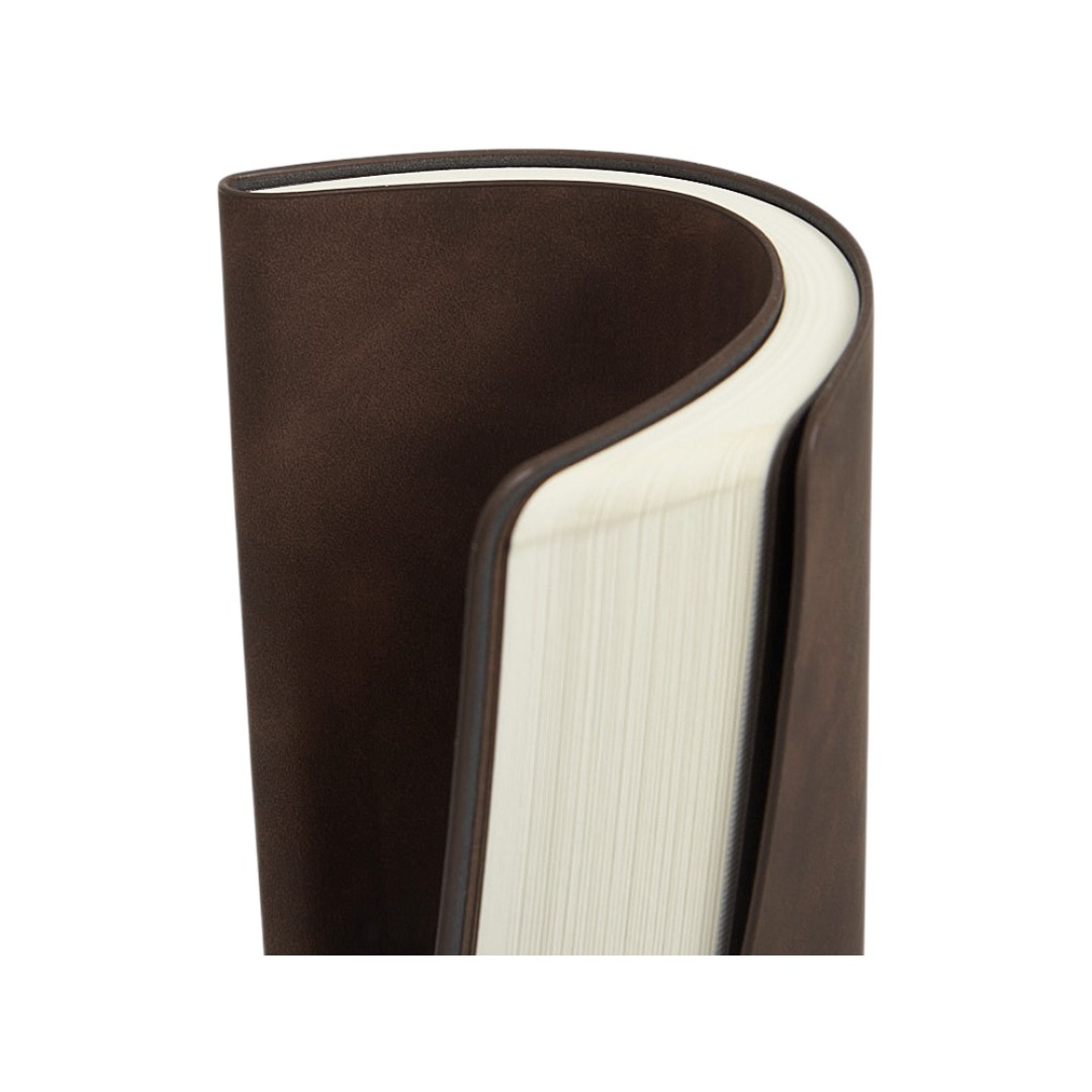 Блокнот А5 в гибкой обложке "Chaplin", шоколадный