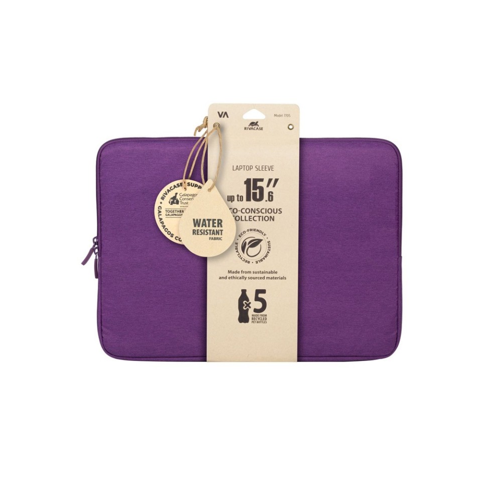 RIVACASE 7705 violet ECO чехол для ноутбука 15.6" / 12