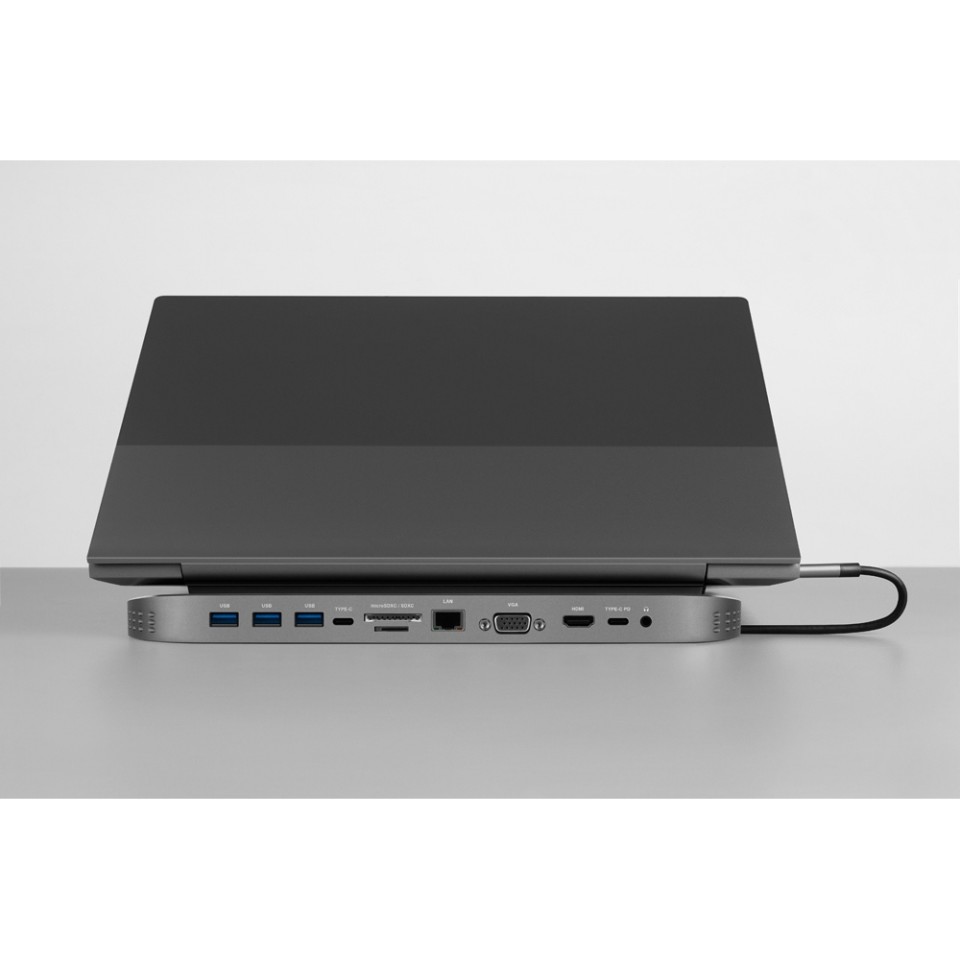 Хаб USB Type-C 3.0 для ноутбуков «Falcon», черный