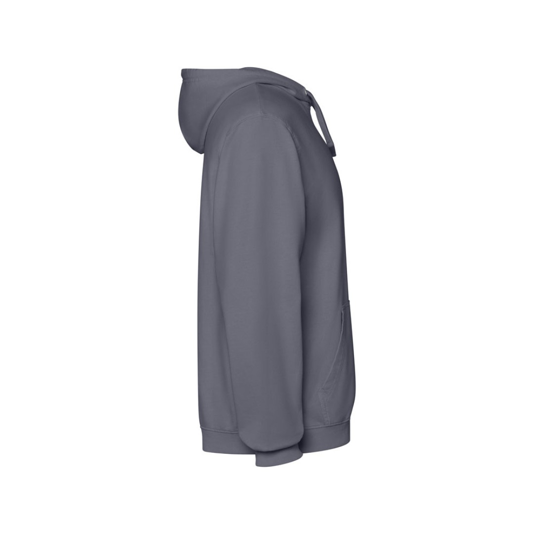 Толстовка с капюшоном «KENIA» унисекс, серо-голубой выстиранный