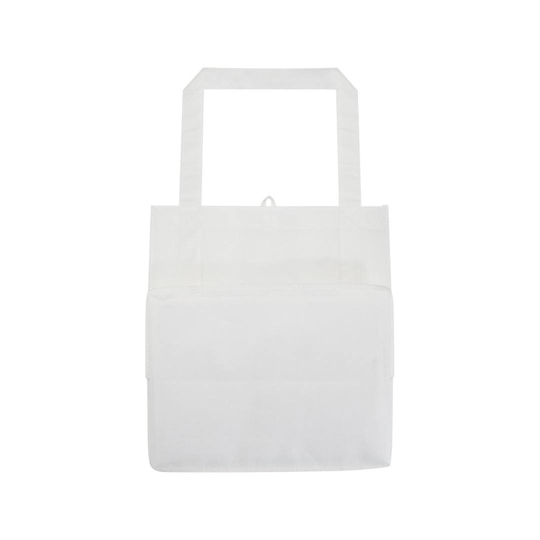 Liberty эко-сумка с прочным днищем объемом 6 л из нетканого материала, переработанного по стандарту GRS - Белый