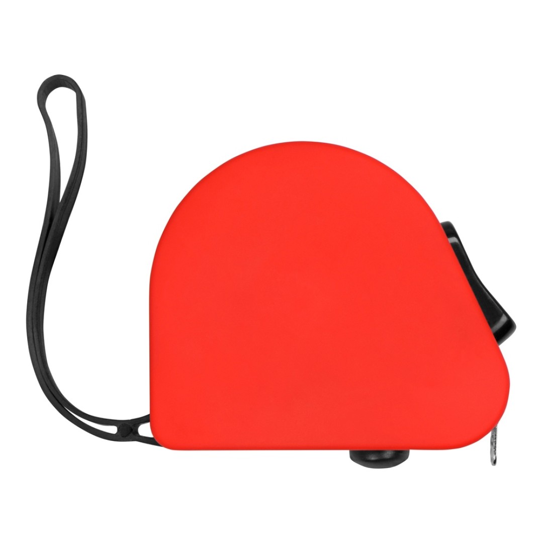 Рулетка 3м "Meter", софт-тач, красный