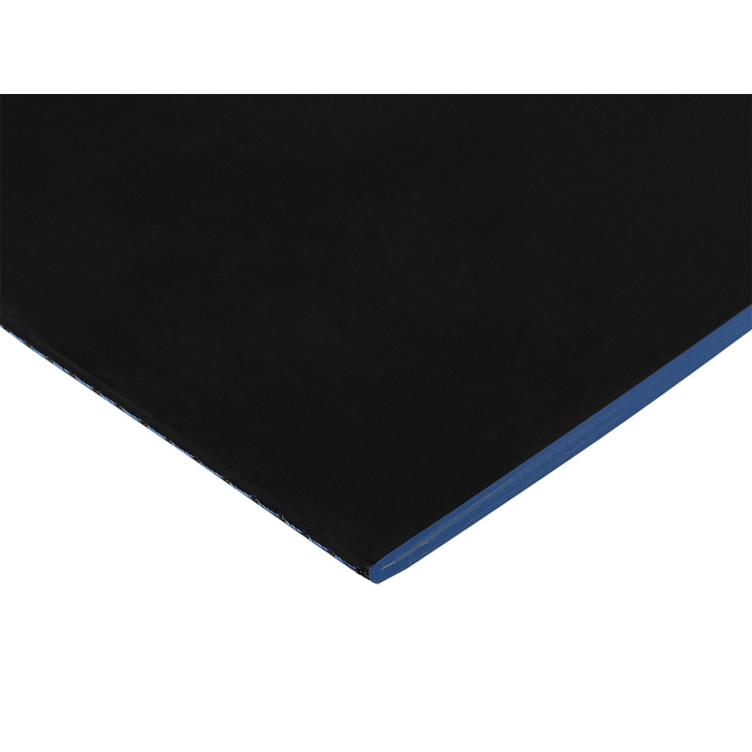 Бизнес-тетрадь А5 "Pragmatic Contrast", 40 листов в клетку, черный с голубым срезом