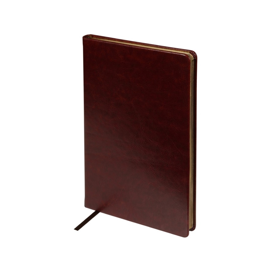 Ежедневник недатированный А5 "Megapolis Nebraska", коричневый с золотым обрезом