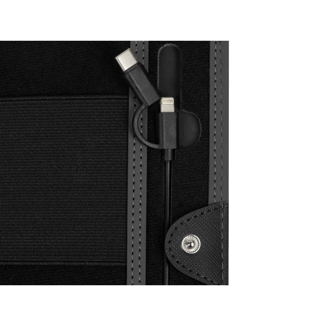 Органайзер с функцией беспроводной зарядки "Manner", 5000 mah, черный