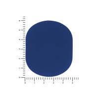ПАТЧ ОВАЛ soft-touch (синий) 6,0 х 5,0 см