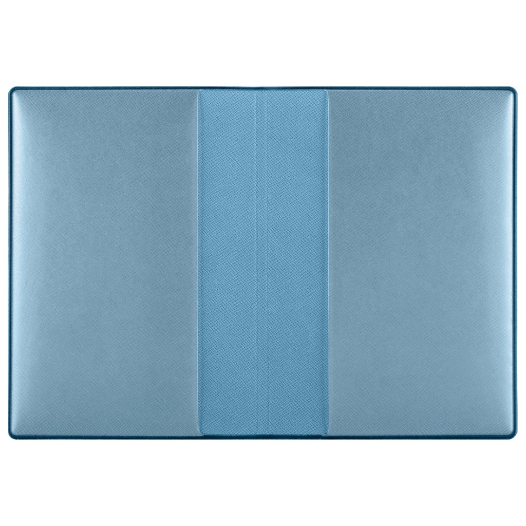 Классическая обложка для паспорта "Favor", голубая