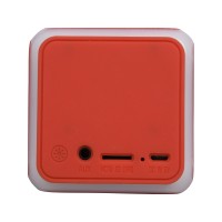 Портативная колонка «Cube» с подсветкой, красный