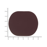 ПАТЧ ОВАЛ soft-touch (коричневый ) 6,0 х 5,0 см