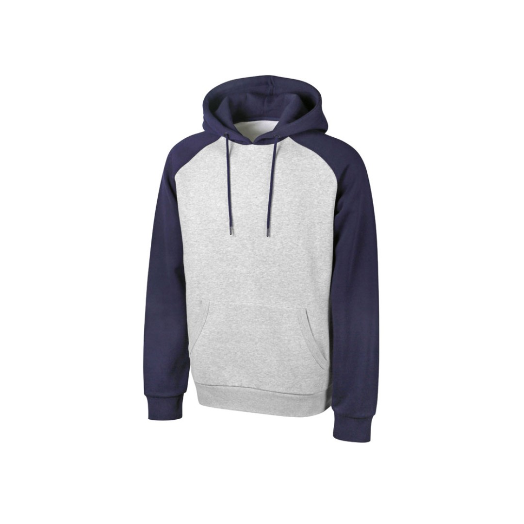 Толстовка с капюшоном «Dublin» мужская, темно-синий/серый меланж