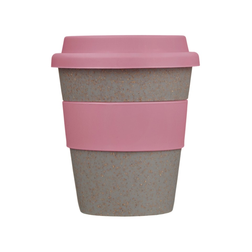 Стакан с силиконовой крышкой "Cafe", dust pink