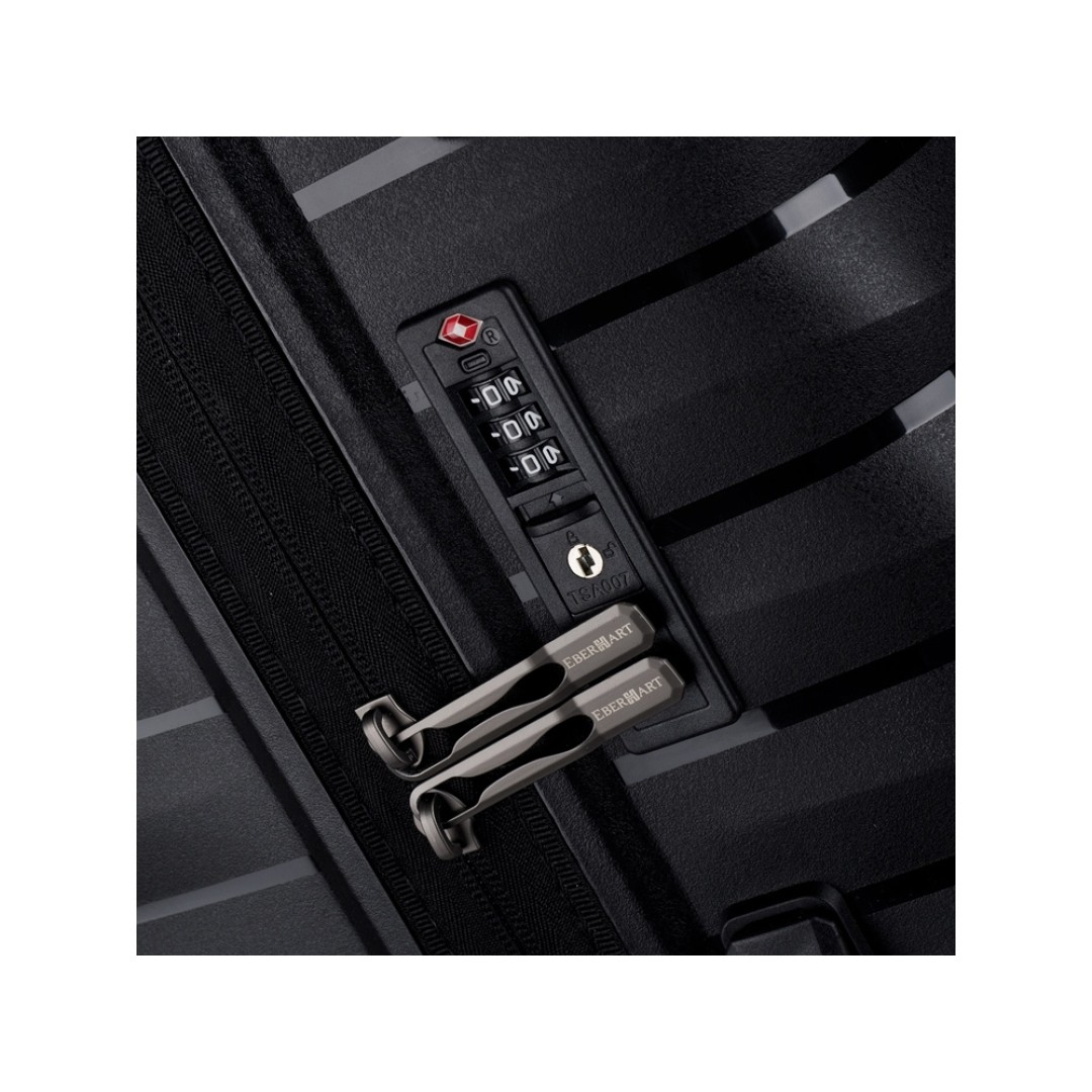 Чемодан Eberhart Dune большой L полипропилен черный 46D-009-428