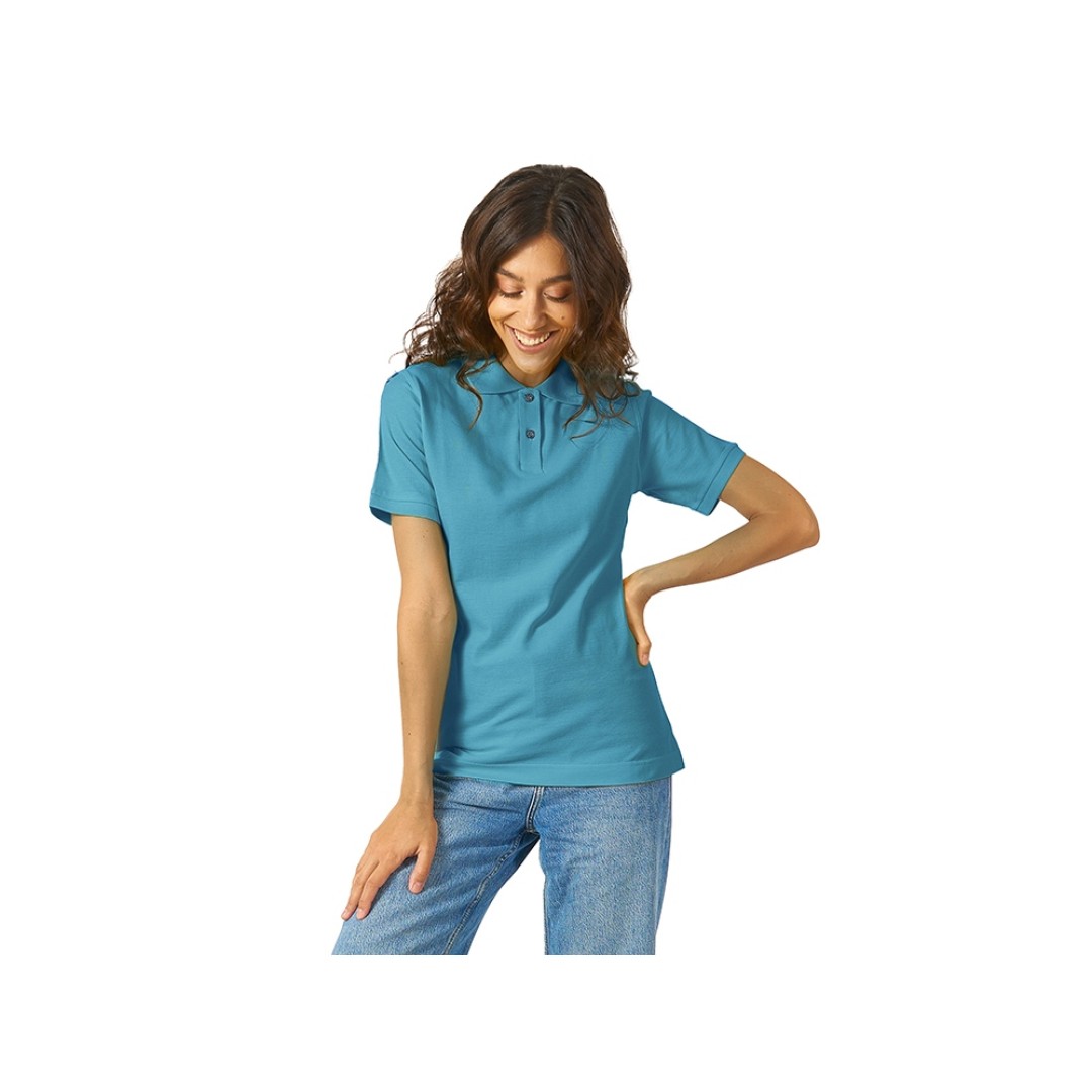 Рубашка поло "Boston 2.0" женская, лазурный