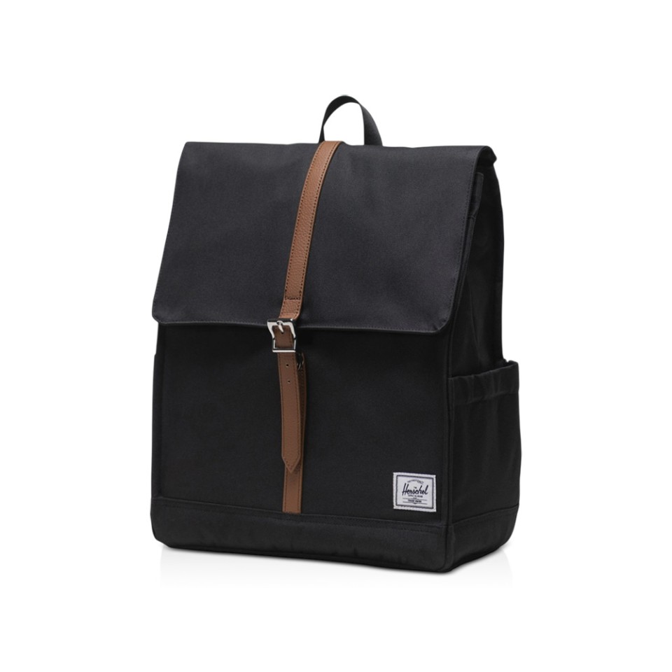 Herschel City рюкзак из переработанного материала объемом 16 л - сплошной черный