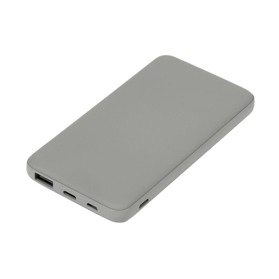 Подарочный набор с бутылкой для воды и повербанком С2, 10000 mAh, серый
