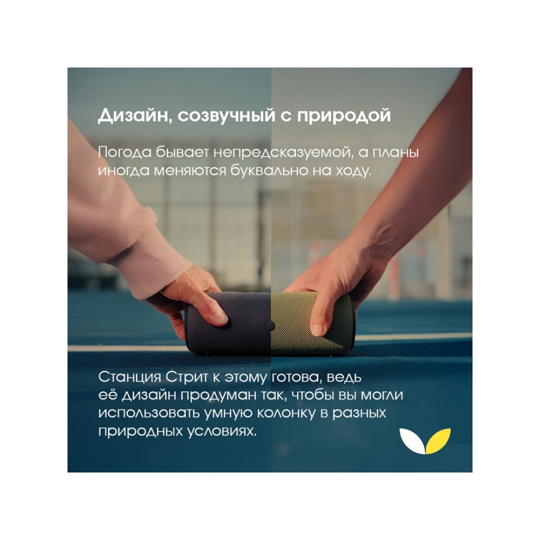 Умная портативная колонка Яндекс Станция Стрит с Алисой, черный (YNDX-00030BLK)