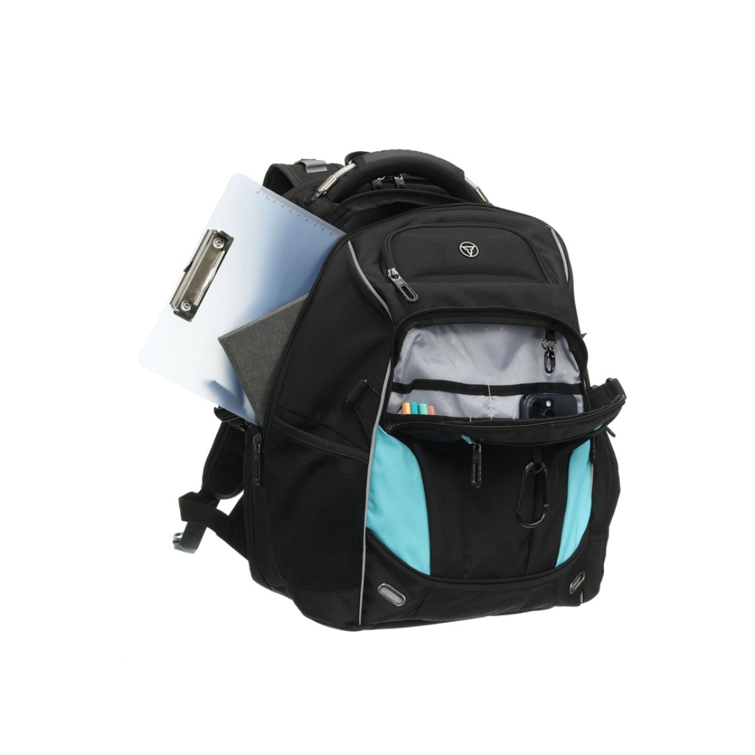 Рюкзак TORBER XPLOR с отделением для ноутбука 15", чёрный, полиэстер 900D, 34x22x46 см, 34л
