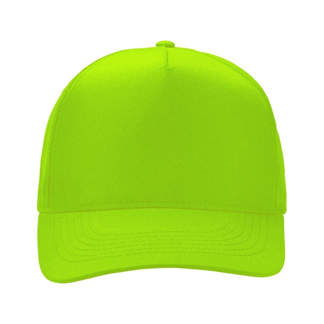 Бейсболка "Poly" 5-ти панельная 120 гр, зеленое яблоко