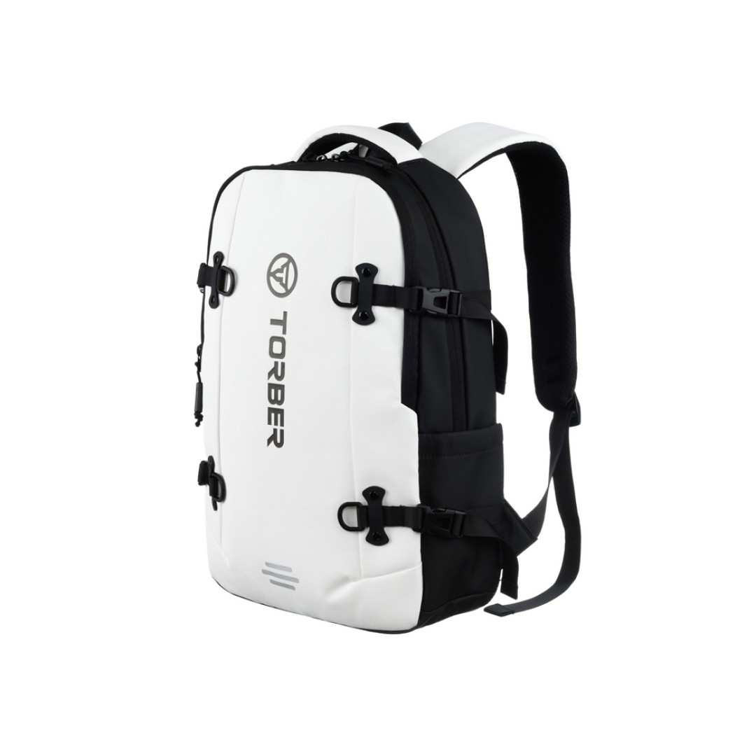 Рюкзак спортивный TORBER Xtreme 18", белый/чёрный, 31 х 12 х 46 см, 17л