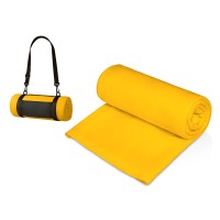 Плед «Нежность» с плечевым ремнем, желтый