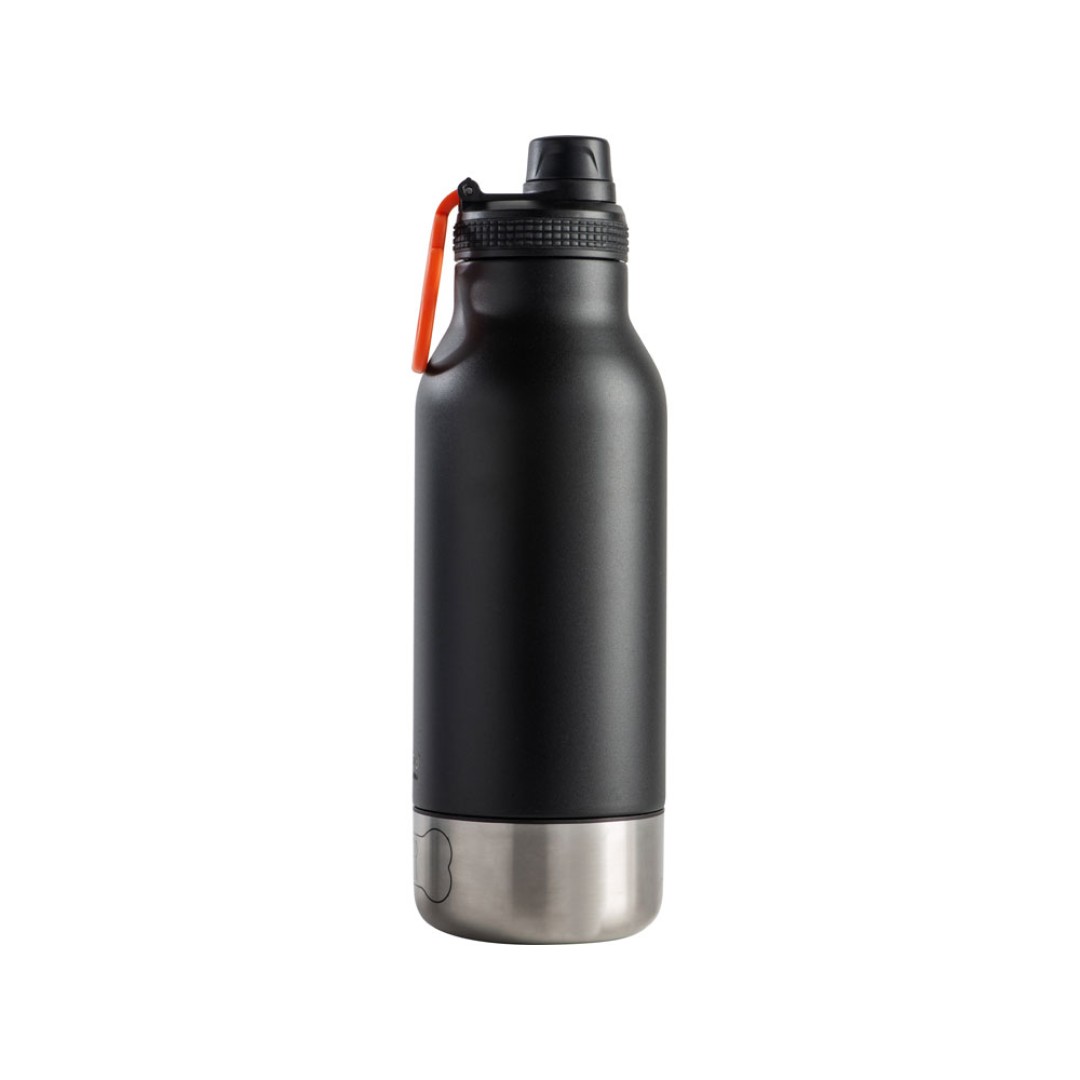 Вакуумный термос «Buddy» 3-в-1 со съемными мисками для питомцев, 1000 мл, черный