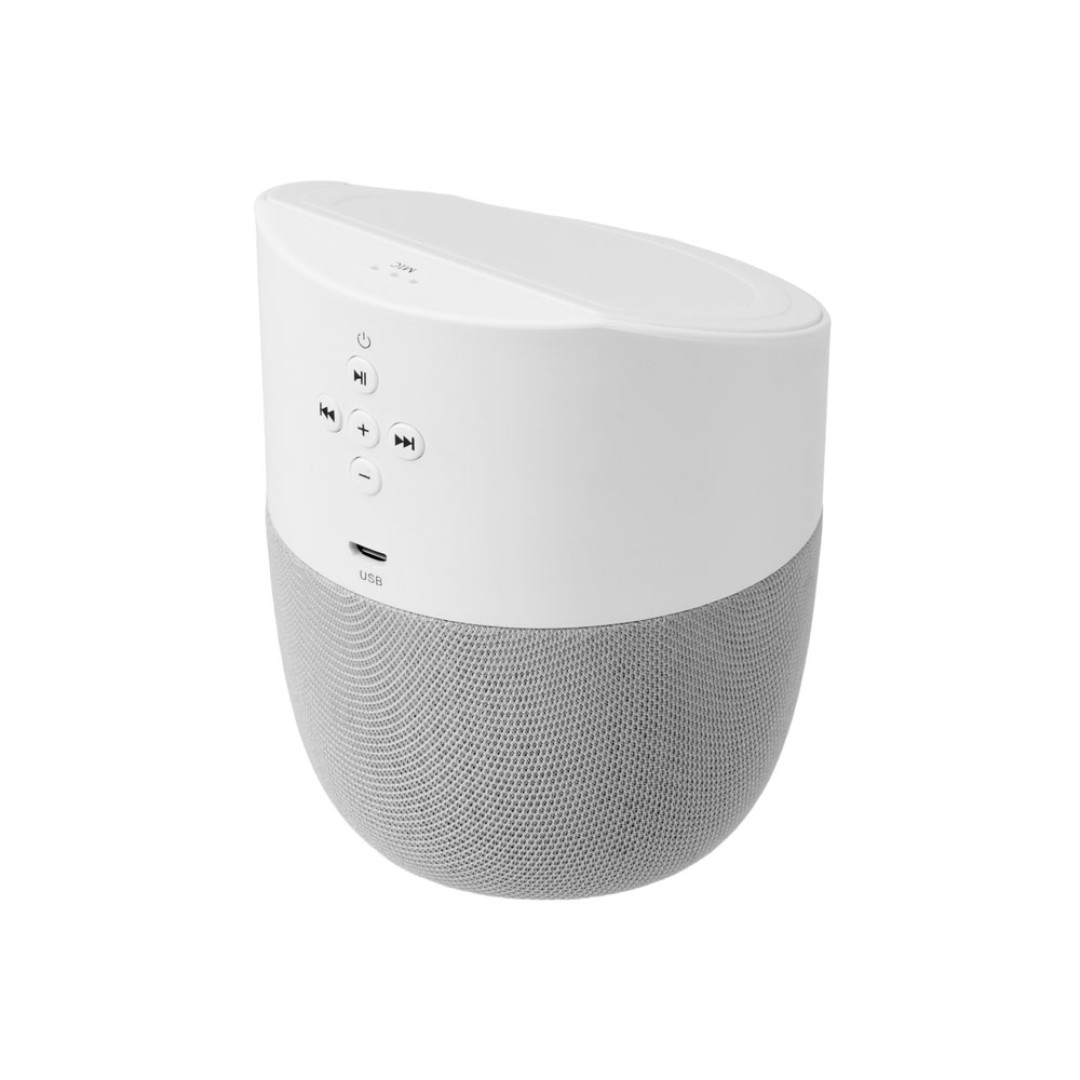 Портативная колонка с беспроводной зарядкой "Shuttle", 5 Вт, белый