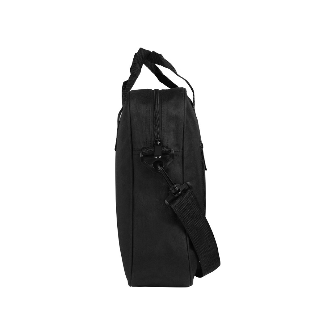 Сумка для ноутбука Wing с вертикальным наружным карманом, черный