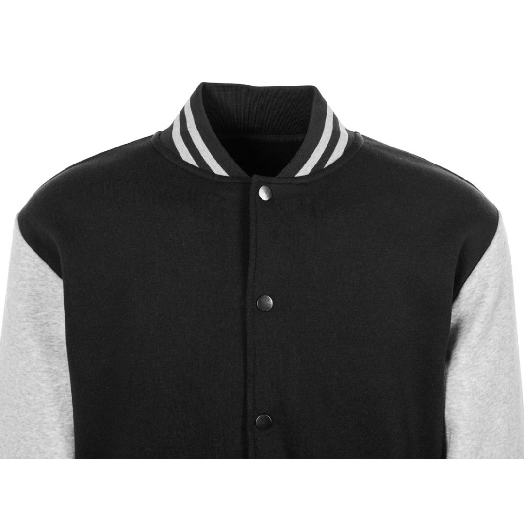 Бомбер «Oxford», черный/серый меланж, унисекс