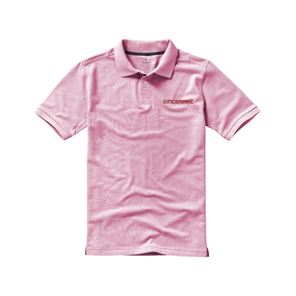 Calgary мужская футболка-поло с коротким рукавом, light pink