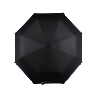 Зонт складной "Уоки", черный/синий (Р)