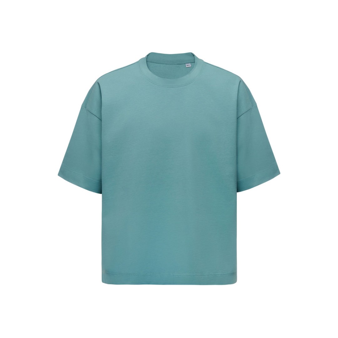 Футболка оверсайз «Beta.01» унисекс, пыльный бирюзовый