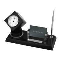 Настольный прибор с погодной станцией «Магдебург», черный