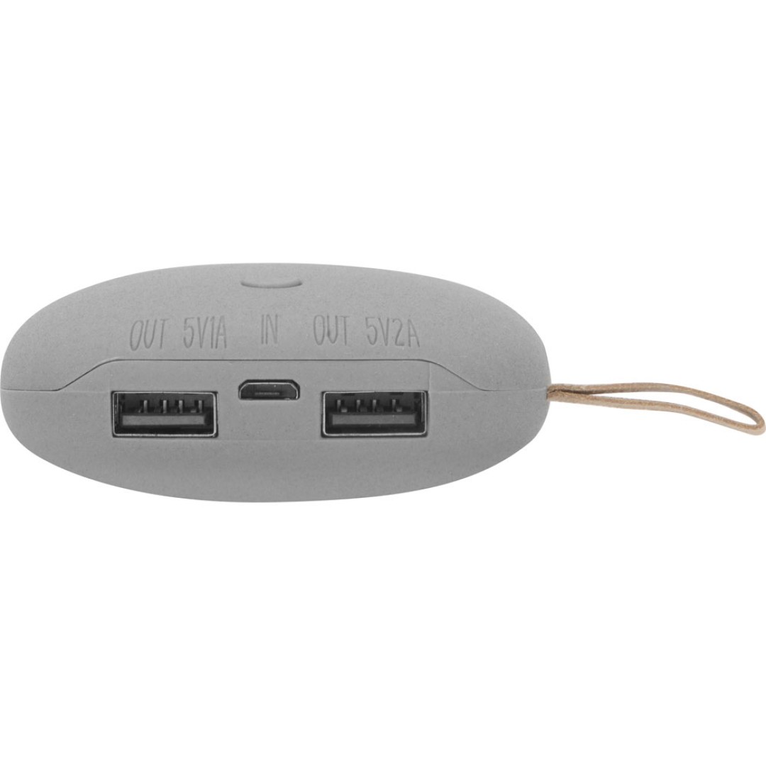 Универсальное зарядное устройство power bank в форме камня. 7800MAH. gray (Р)