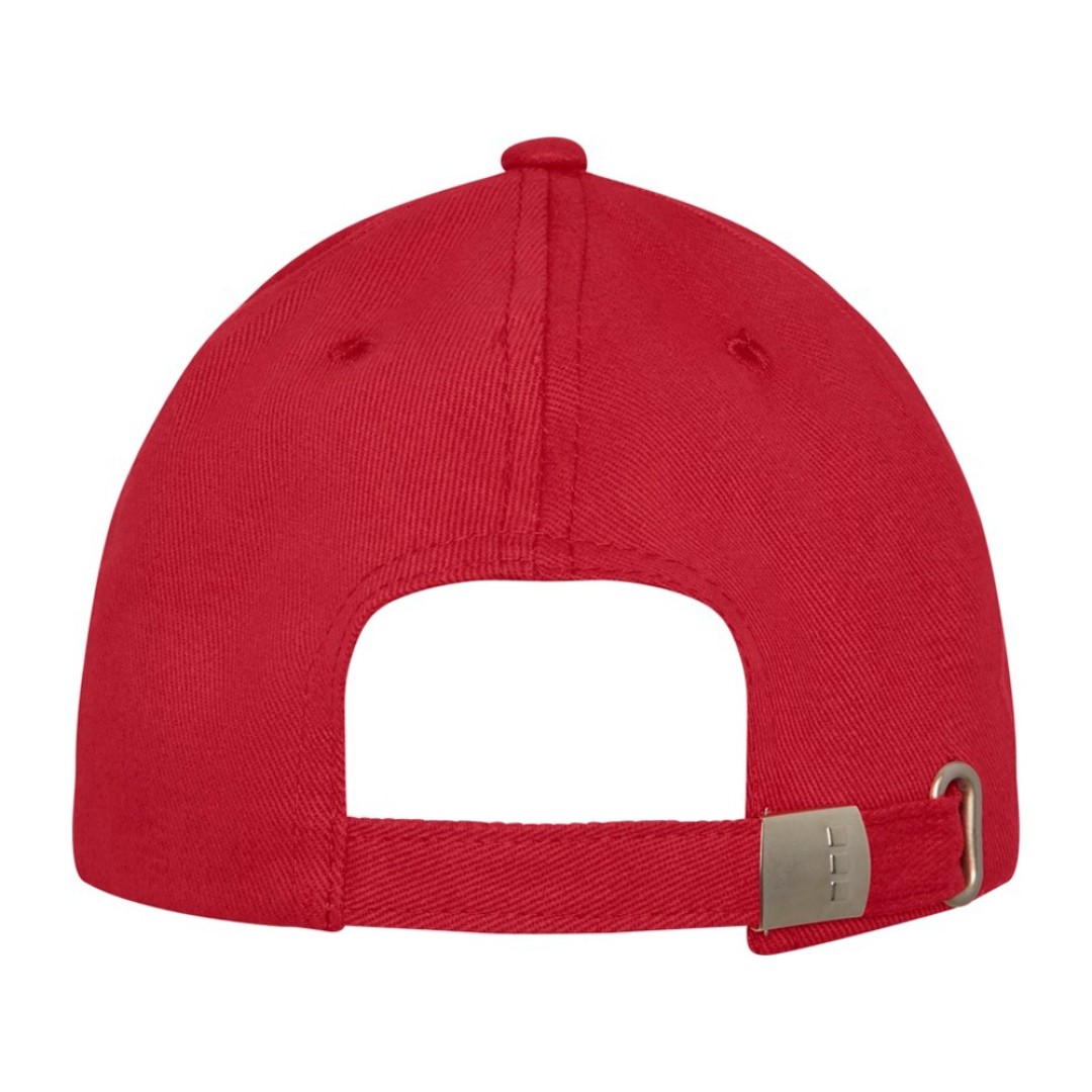 Бейсболка Davis, 6 панелей, красный
