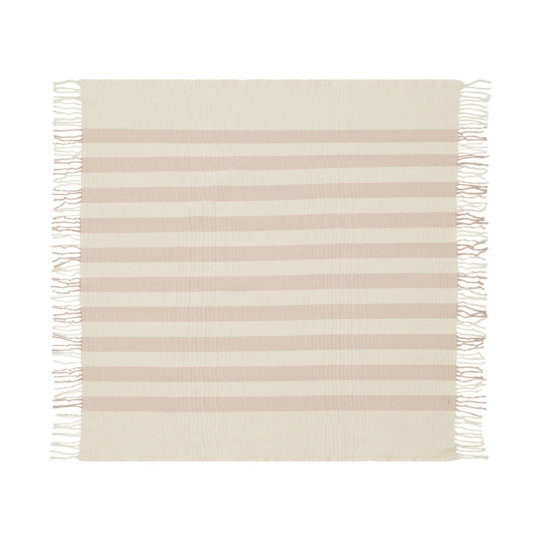 Плед Reglet, 130x150 см ( с учетом бахромы) 100% хлопок, бежевый